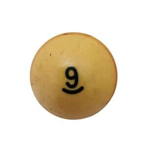 Vintage Replacement #9 Billiard Pool Ball Standard Regulation 2 1/4" Diameter